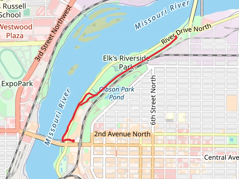 Elk's Riverside Park - Rivers Edge Trail