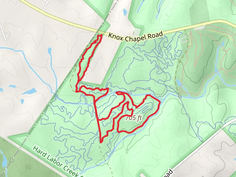 Rocky Creek and Blue and Orange Loop