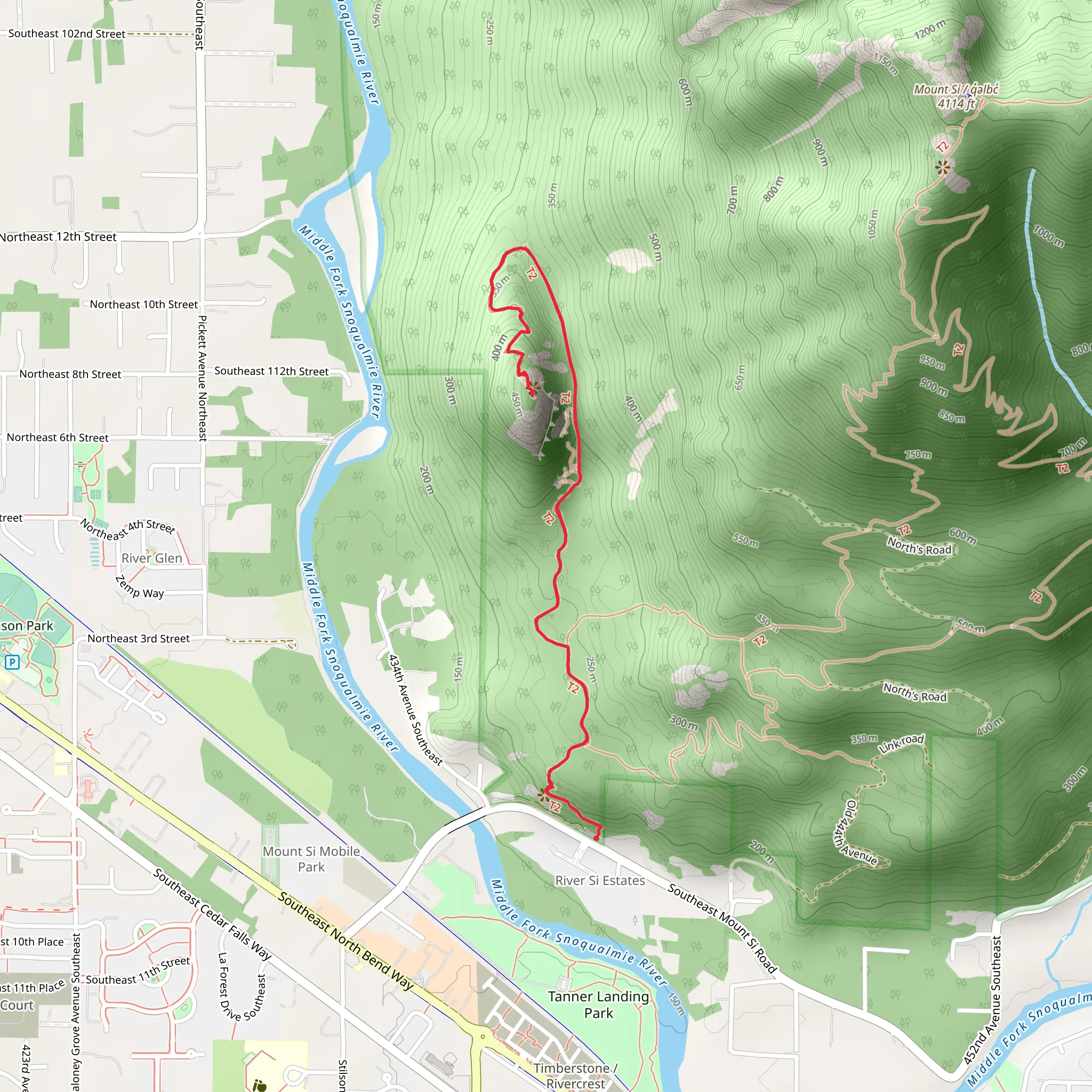 Little Si mobile static map