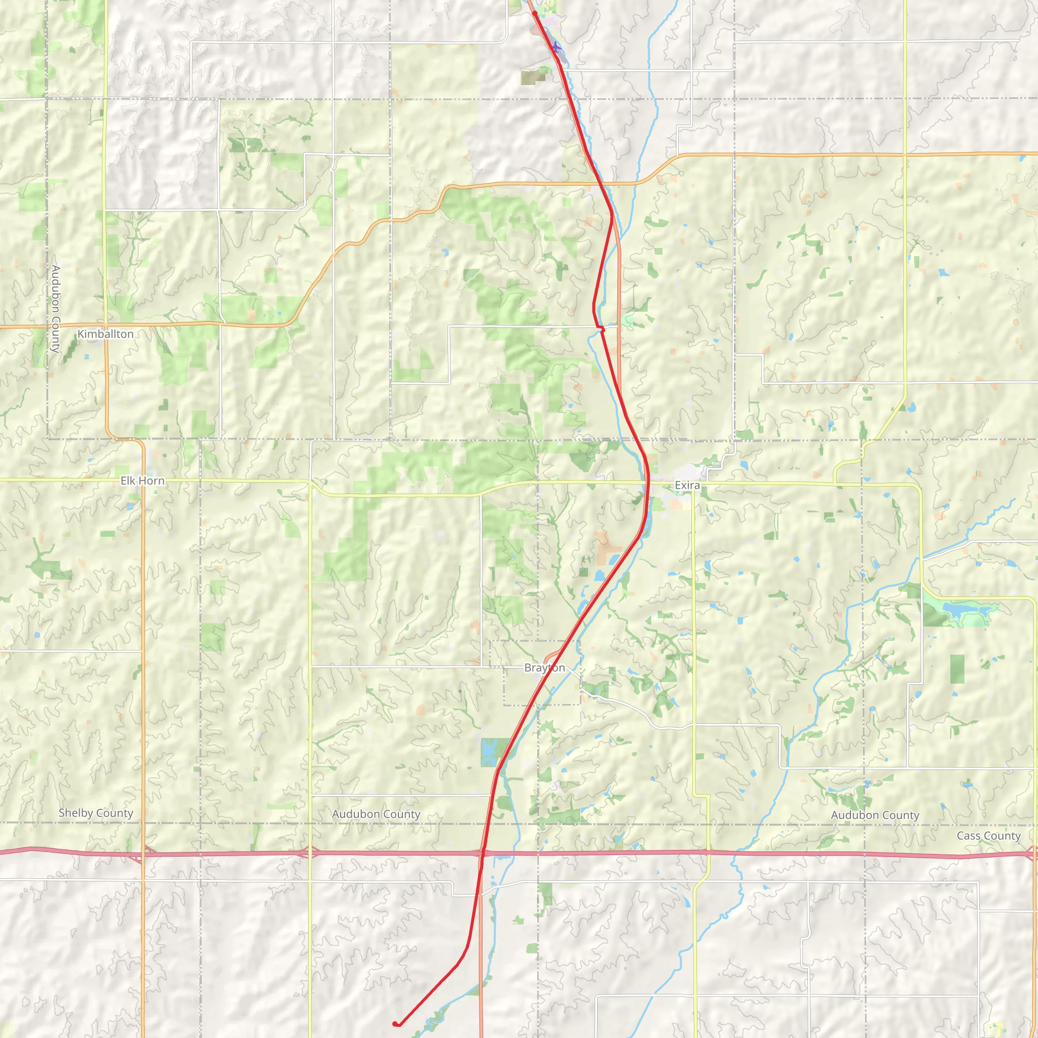 American Discovery Trail from Audubon mobile static map
