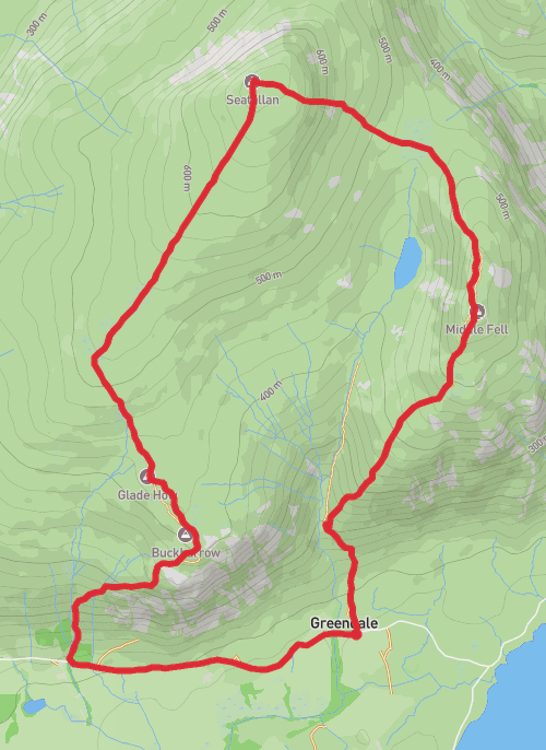 Copeland Hiking mobile static map