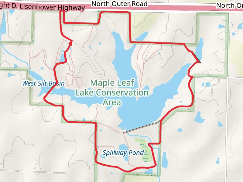 East and West Silt Basin and Maple Leaf Lake Loop