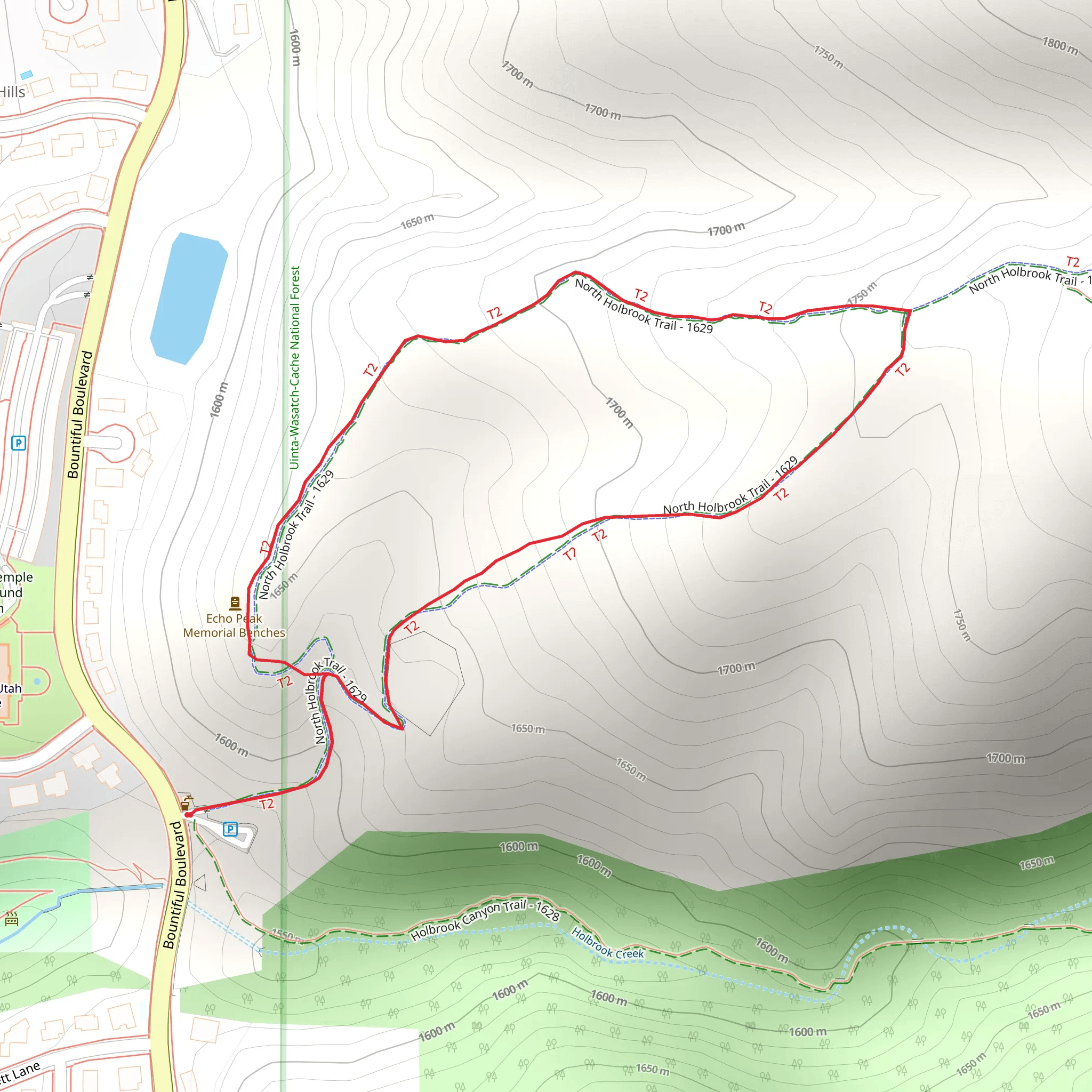 North Holbrook Route Loop mobile static map