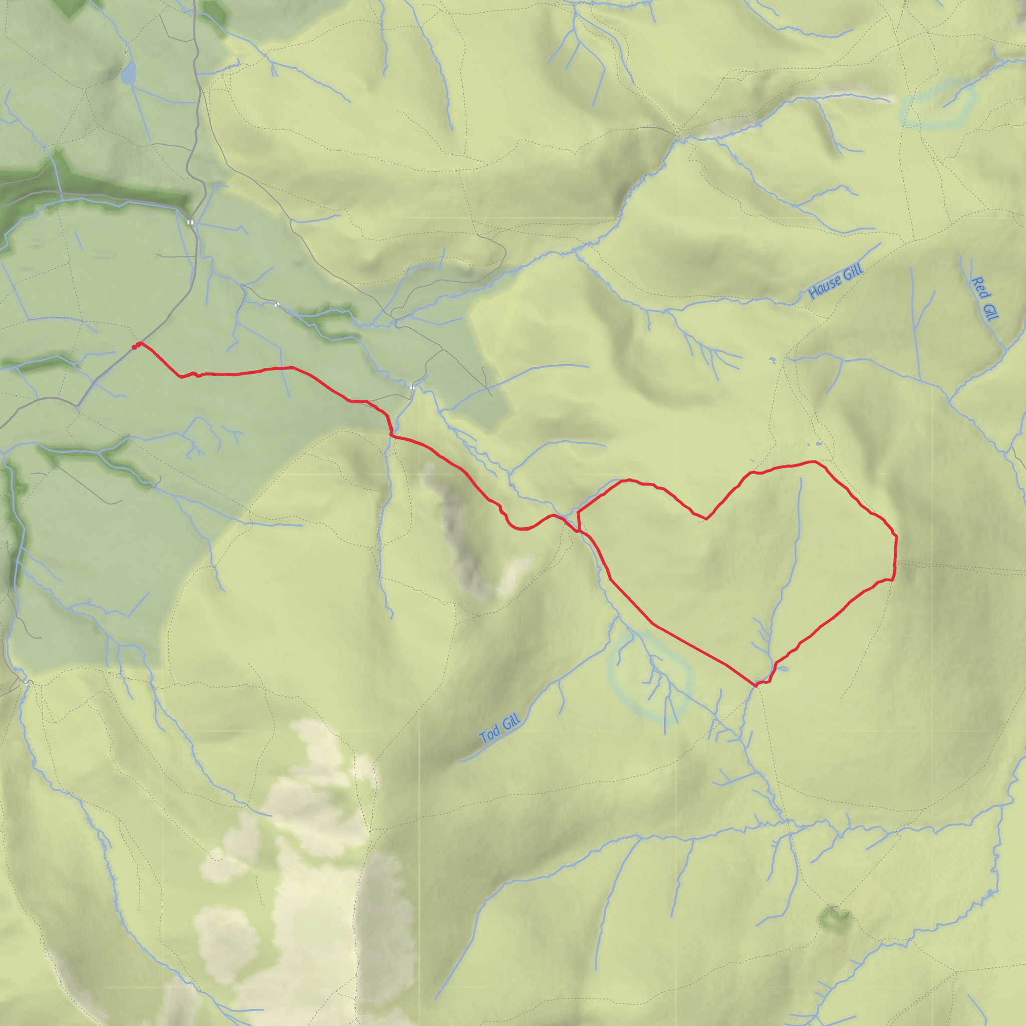 Little Calva and Great Calva mobile static map