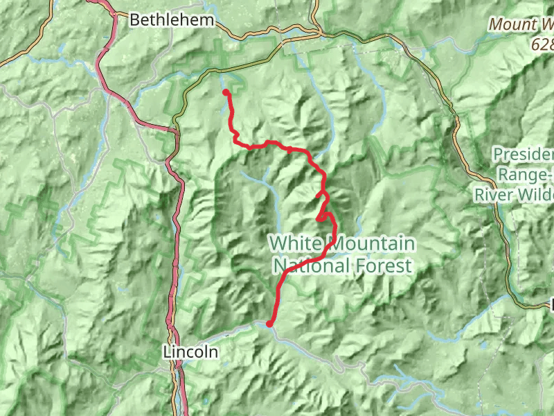 Mount Garfield to Bondcliff Peak Trail - Grafton County