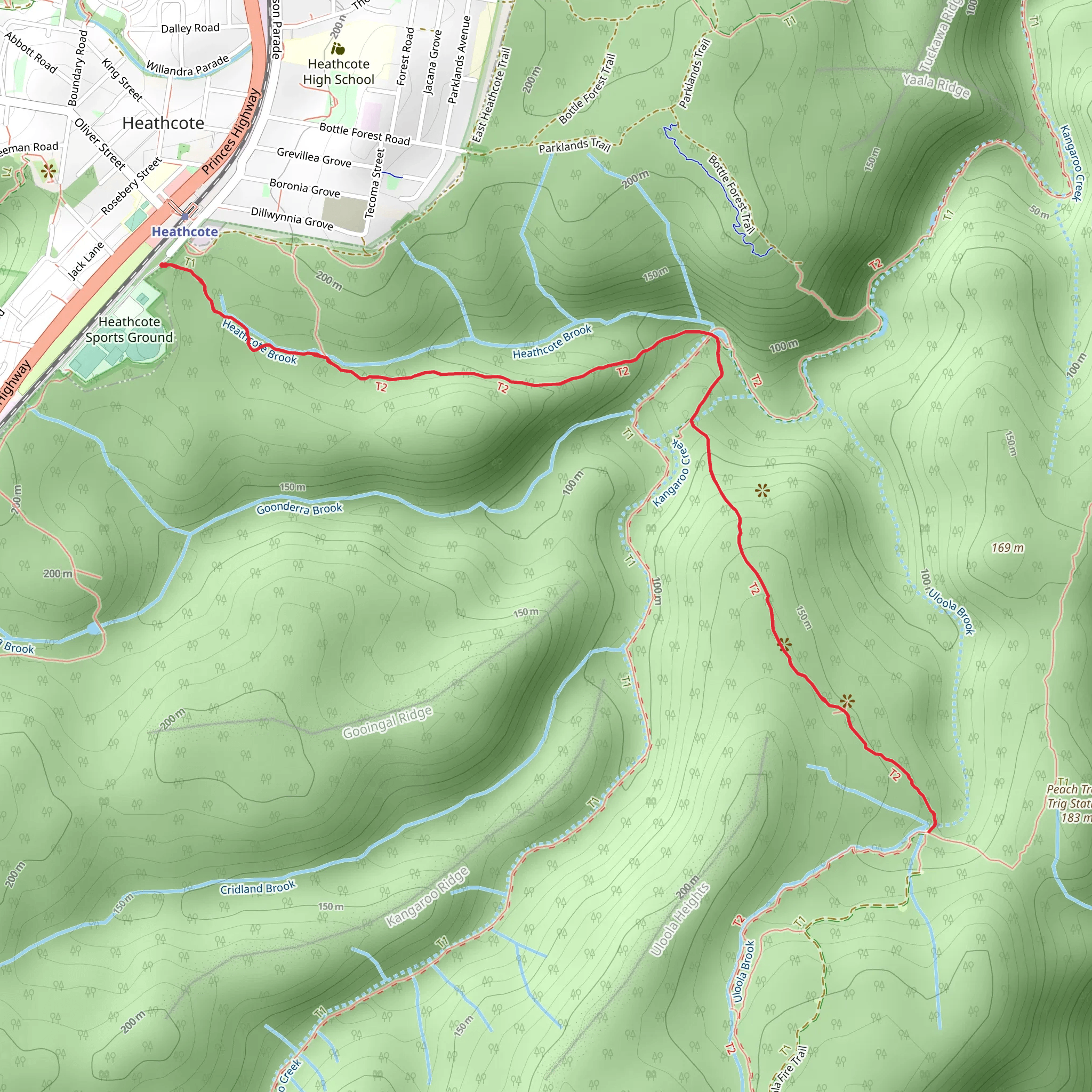 Karloo Track mobile static map