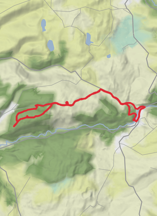 Hike from Llanafan mobile static map