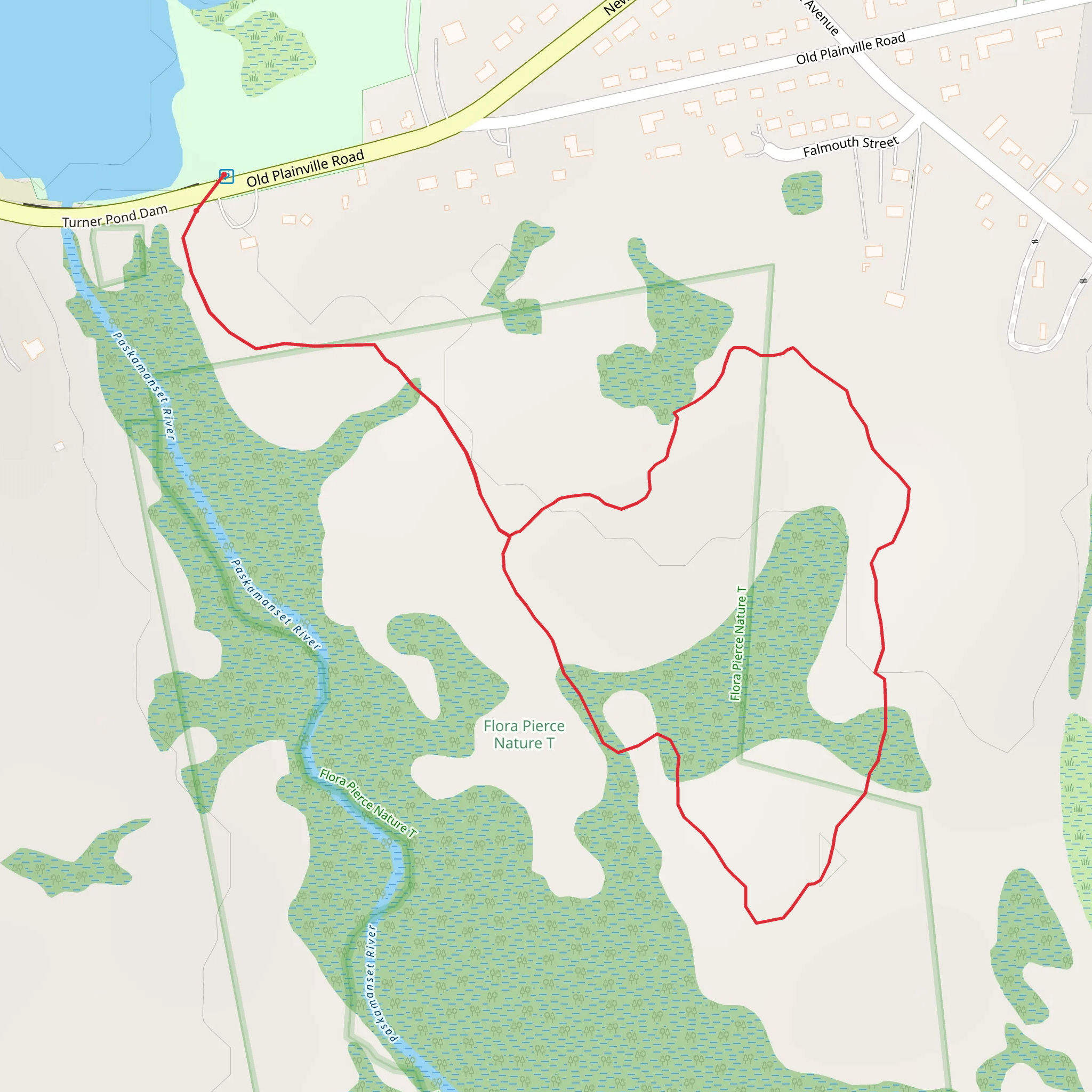 Old Plainville Road Loop mobile static map