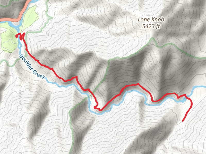 Boulder Creek Trail Out and Back
