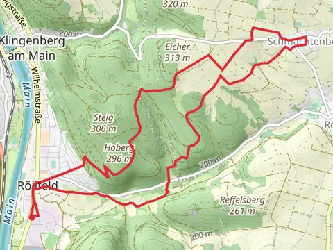 Paradiesmuehle and Hinterer via Ortswanderweg Klingenberg