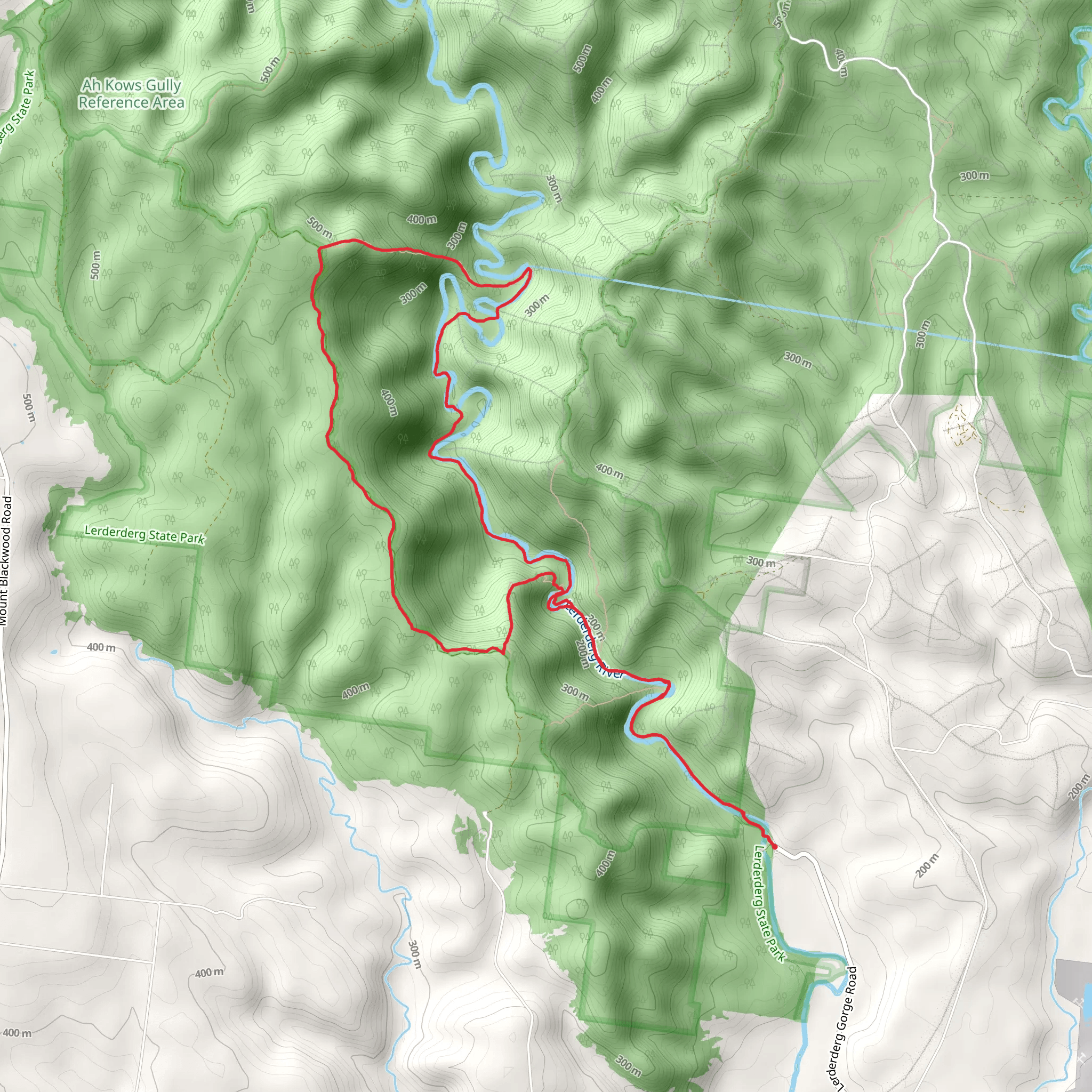The Scenic Rim and River via Link 2 mobile static map
