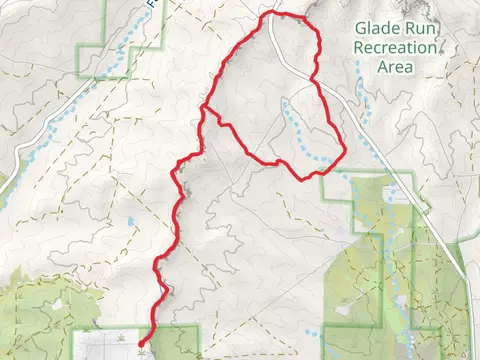 Kinsey Trail-Whoops Trail-Bonk Rock Trail Loop