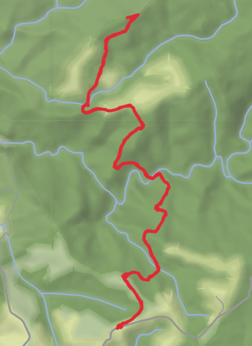 Hike on Kuataika Track mobile static map