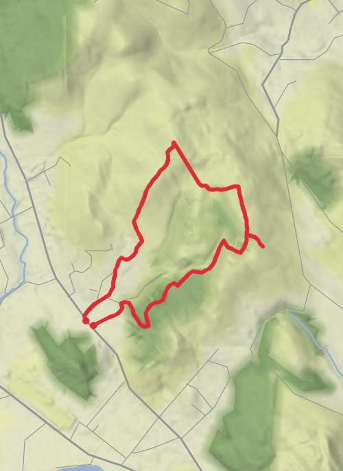 Hike from Ballymakellett mobile static map