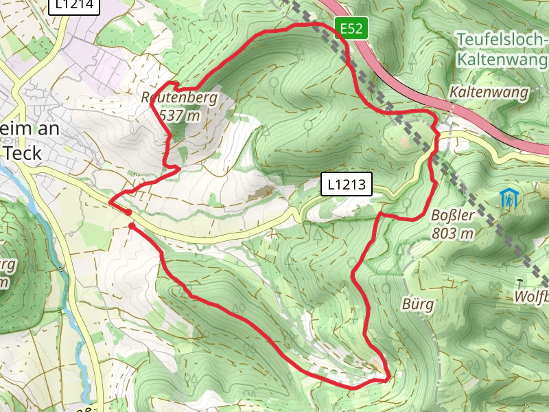 Egenfirst, NSG Biospharengebiet and Wolfscherre Loop