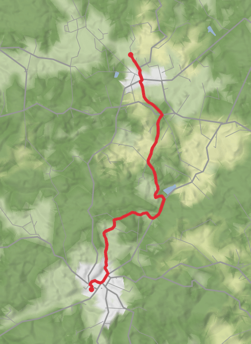Hike on Cendrieux to Ste Almere mobile static map
