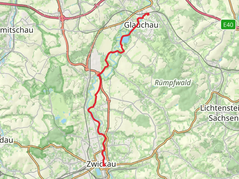 Zwickau to Glauchau Walk