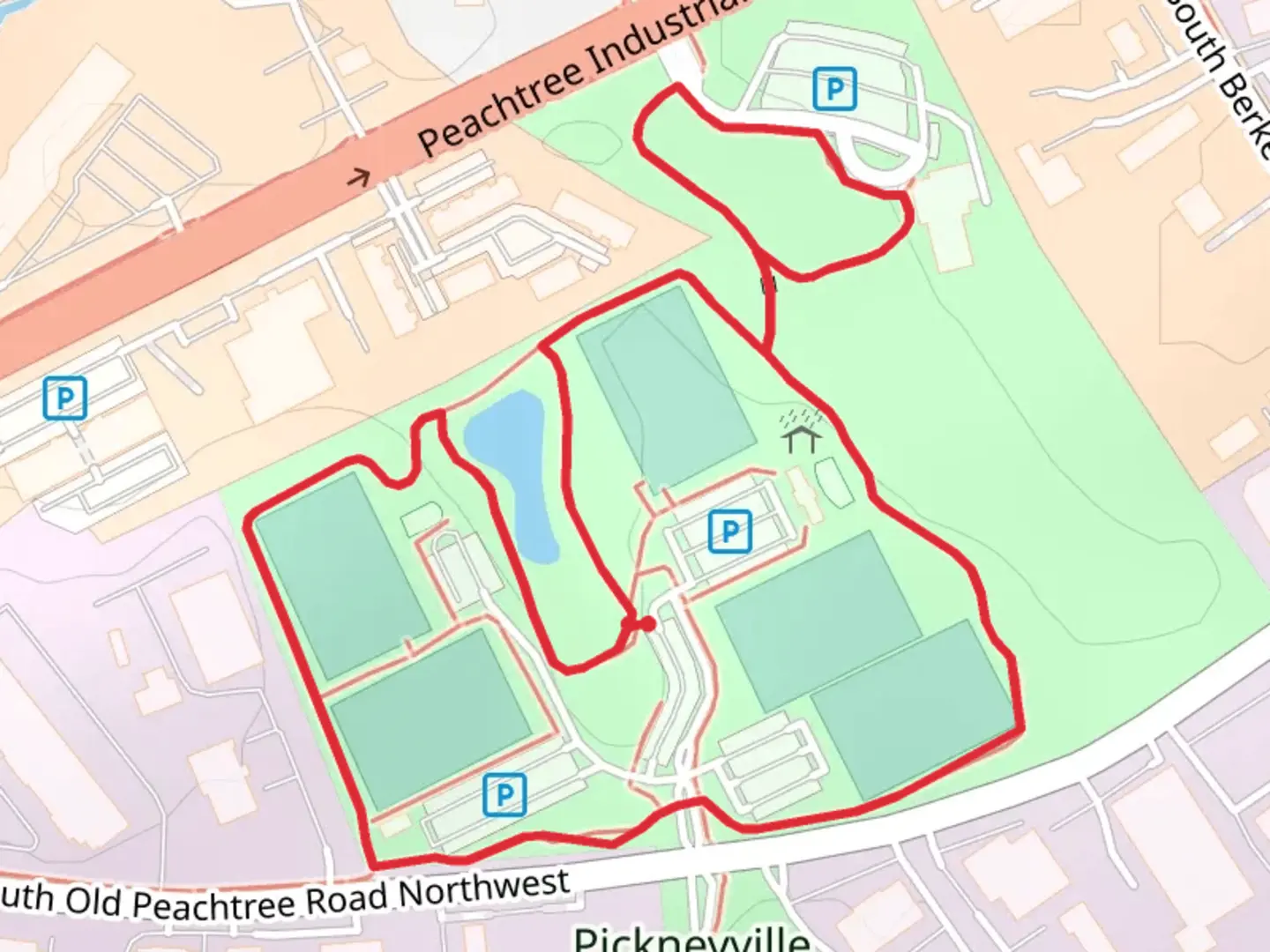 An image depicting the trail West Gwinnett Loop Walk and its surrounding area.
