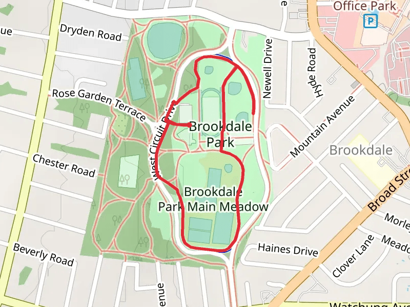 Brookdale Park Main Meadow Loop