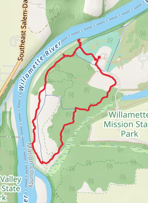 Mission willamette SP mobile static map
