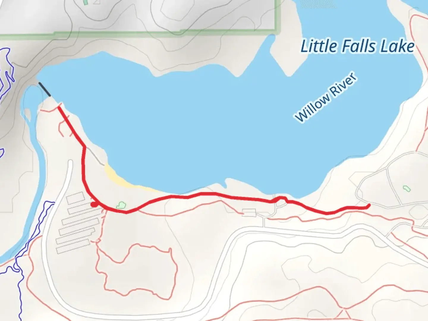 An image depicting the trail Little Falls Trail and its surrounding area.