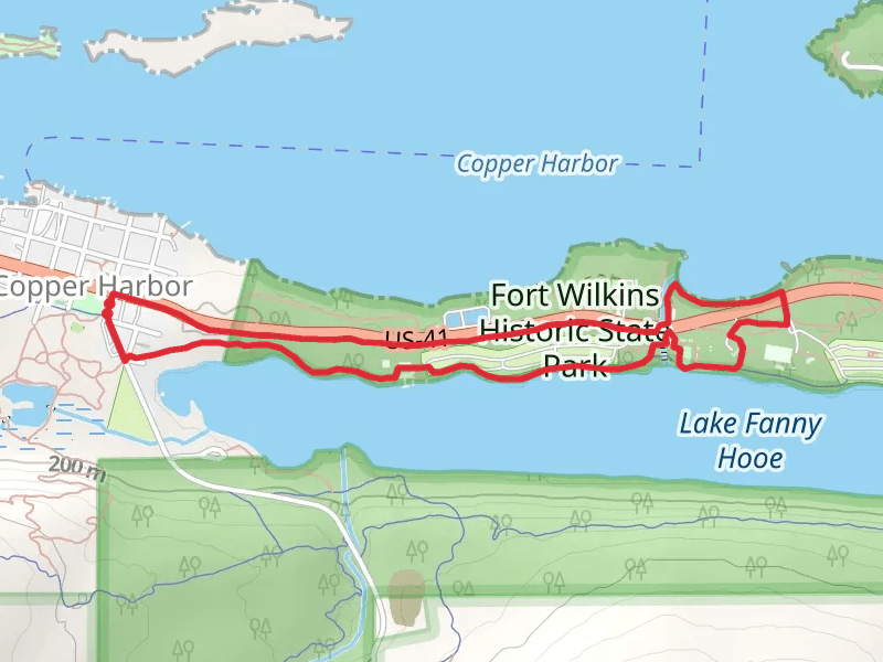 Lake Fanny Hooe Trail and Fort Wilkins Pathway Loop