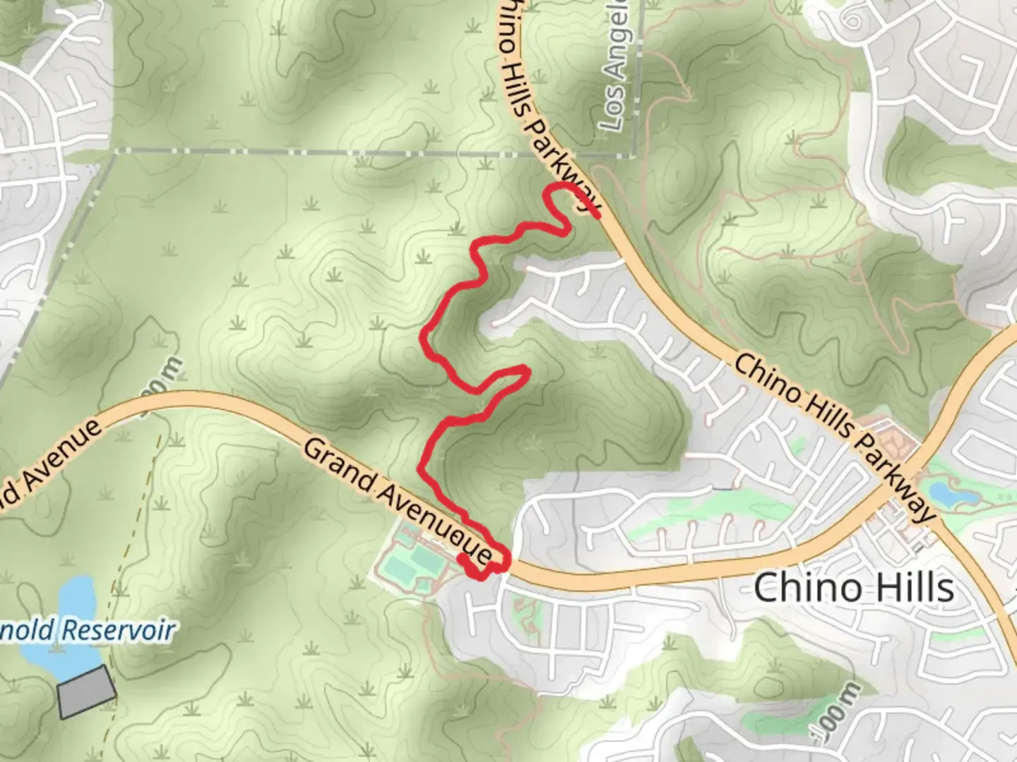 An image depicting the trail Grand Avenue Trail and its surrounding area.