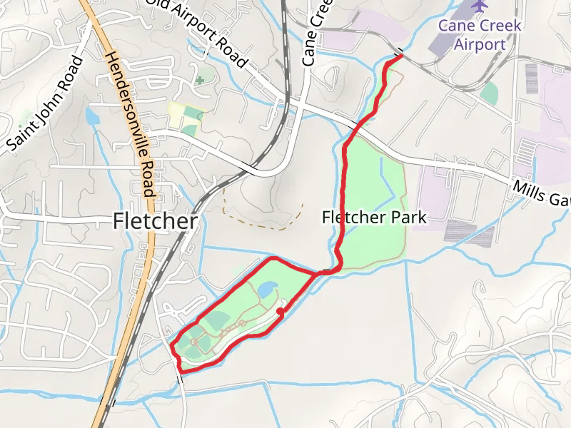 Cane Creek Loop - Fletcher Park
