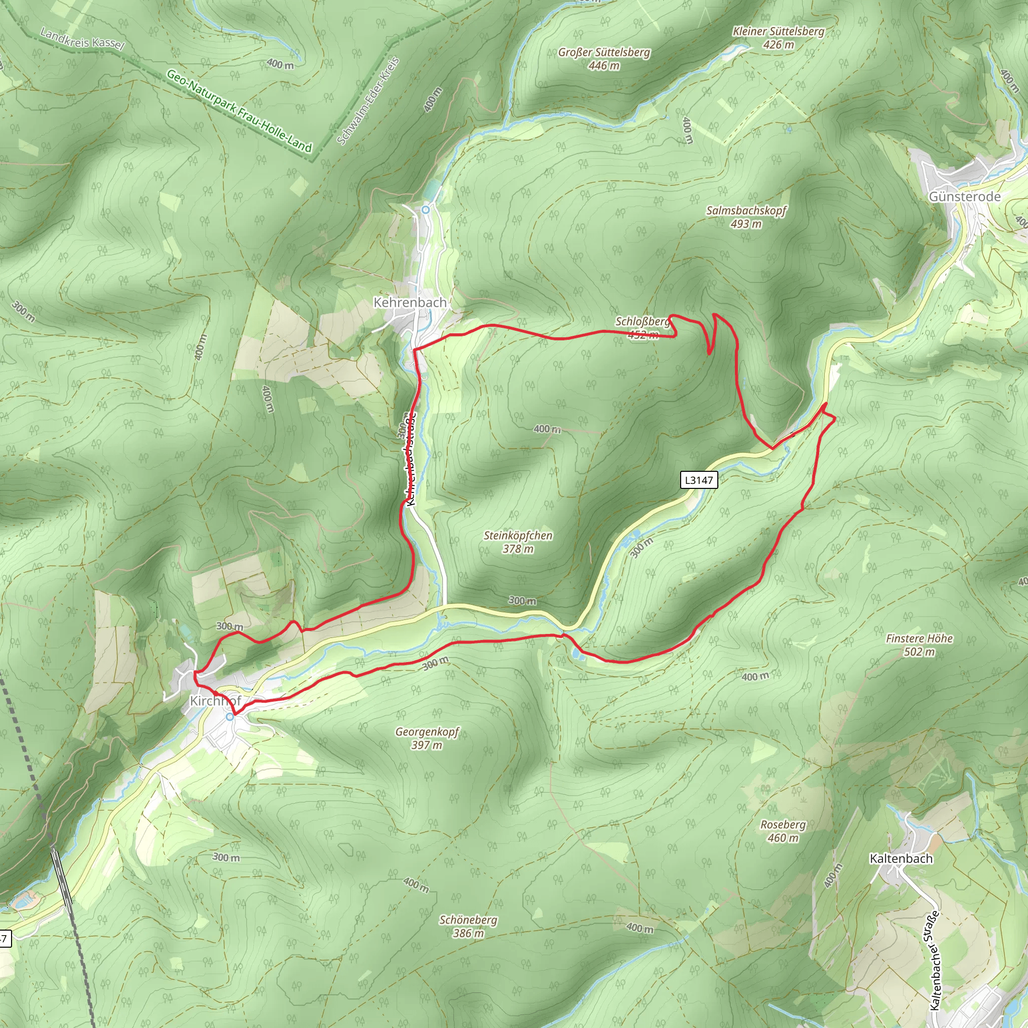 Kirchhoefer Rundweg K2 mobile static map
