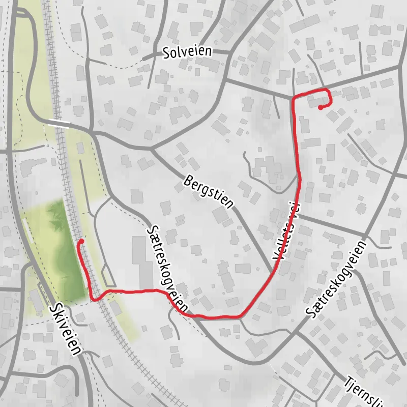 Oppegård Gå mobile static map