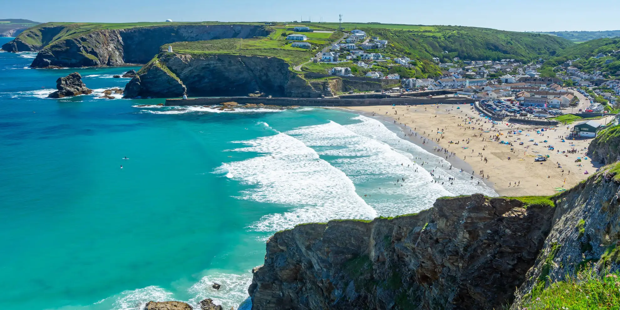 An image depicting the trail Perranporth to Portreath Walk and its surrounding area.