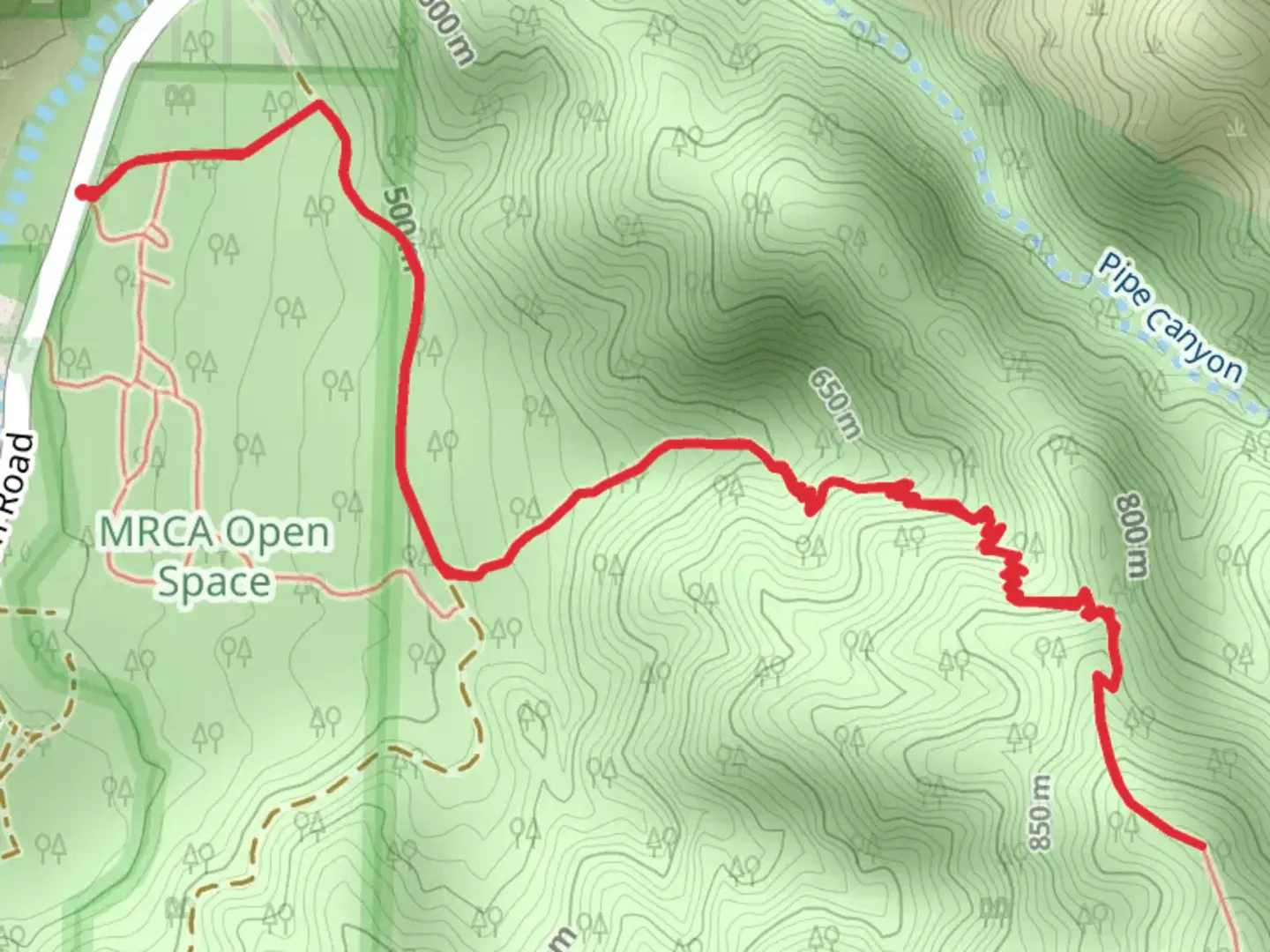An image depicting the trail Kill’em Quick Trail Ridge and its surrounding area.