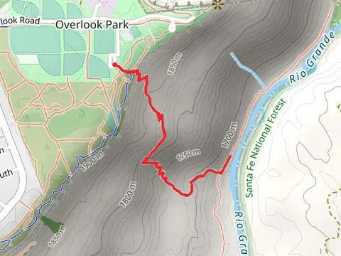 Blue Dot Trail Out and Back
