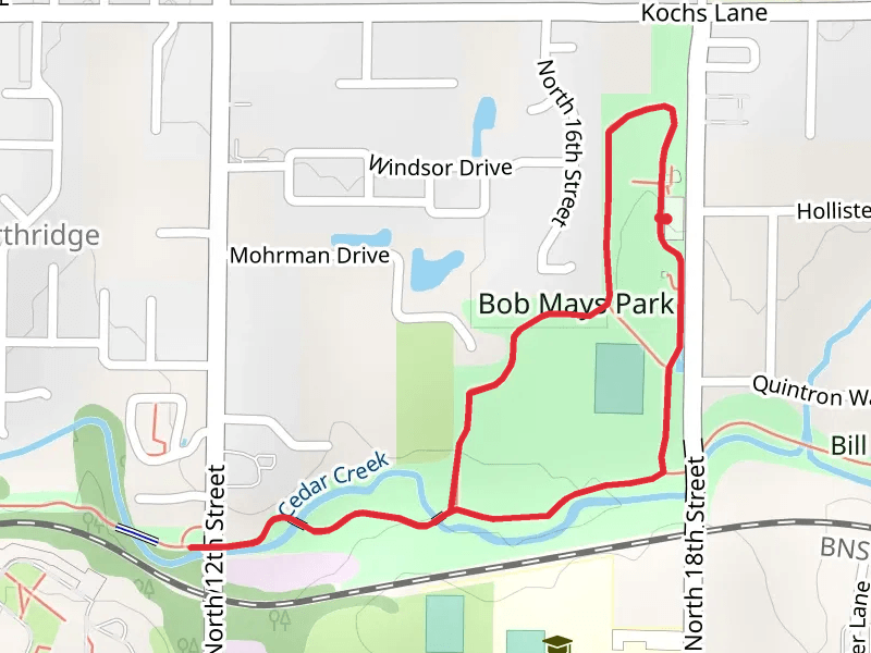 Cedar Creek Trail and Bob Mays Loop Trail