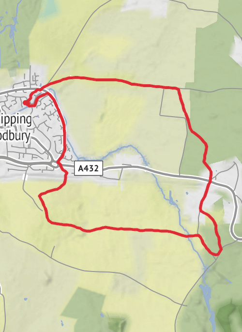 South Gloucestershire Walking mobile static map