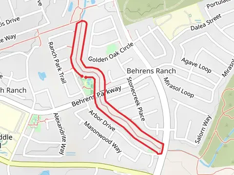 Loop around Behrens Ranch Residents Center