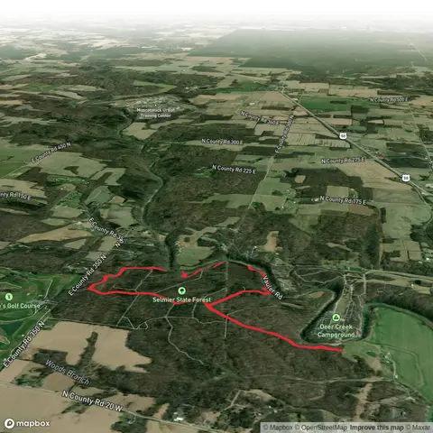 Selmier State Forest Loop via Summerfield Cemetery