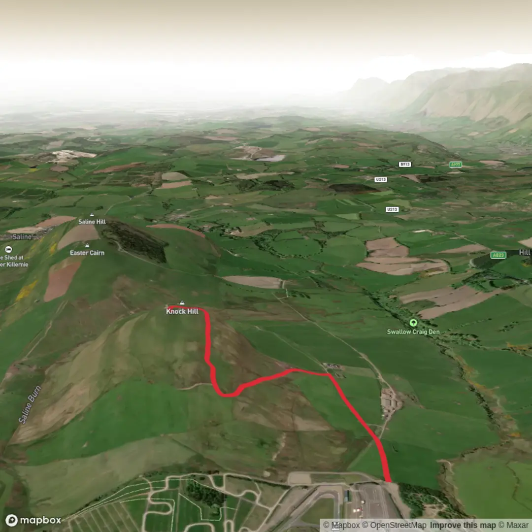 An image depicting the trail Knock Hill and its surrounding area.