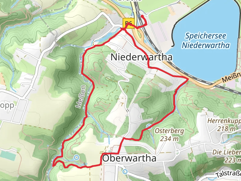 Burgbergteich and Schäferteich Loop via Rundweg Cossebaude - Niederwartha
