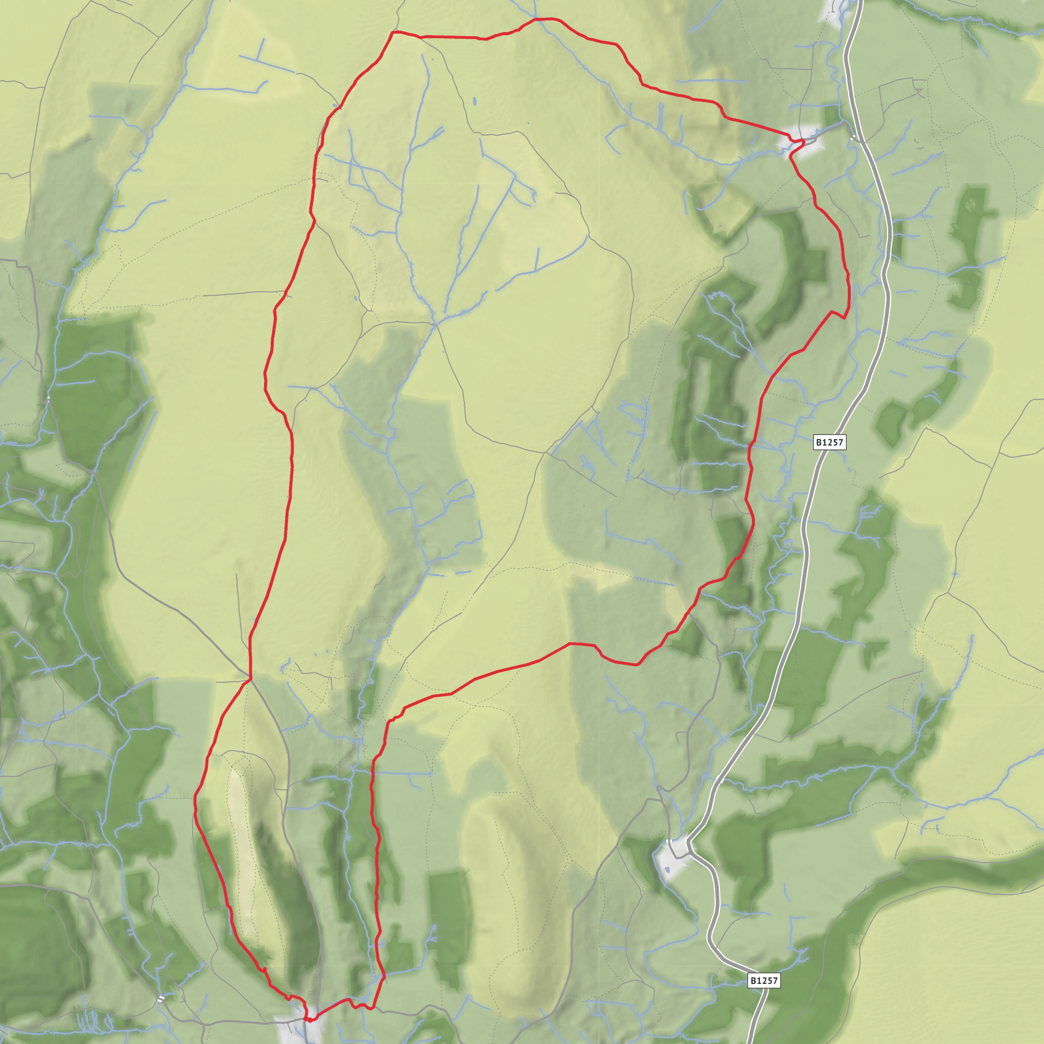 Blisdale, Sour Milk Hills and Round Hill Loop mobile static map