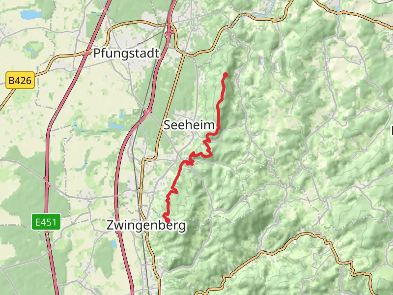 Zwingenberg to Burg Frankenstein Walk
