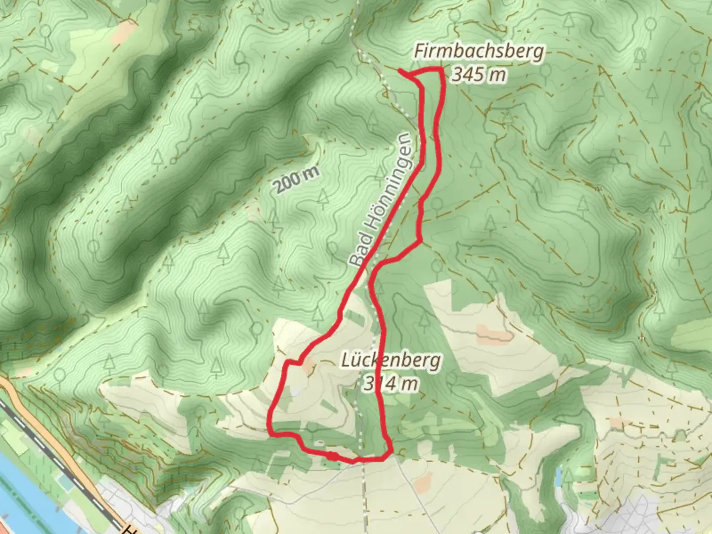 An image depicting the trail Maerkerschaft via Limeswanderweg and its surrounding area.