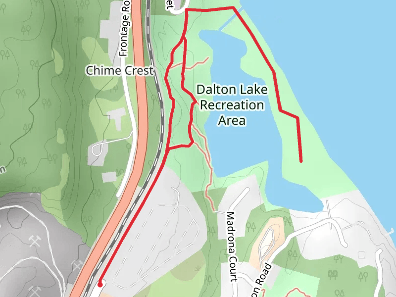 Walk along Dalton Lake