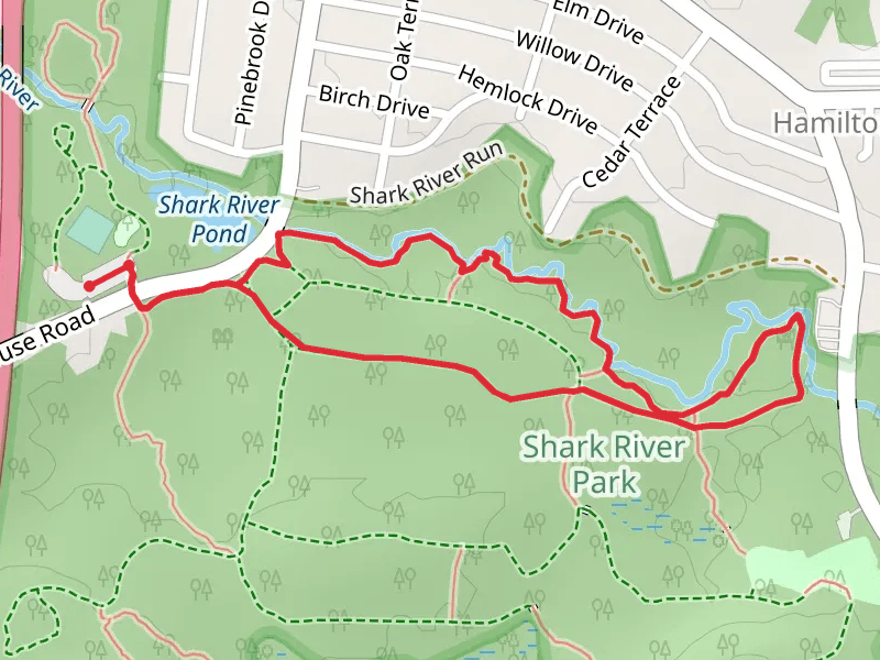 Cedar, River's Edge and Hidden Creek Trail Loop