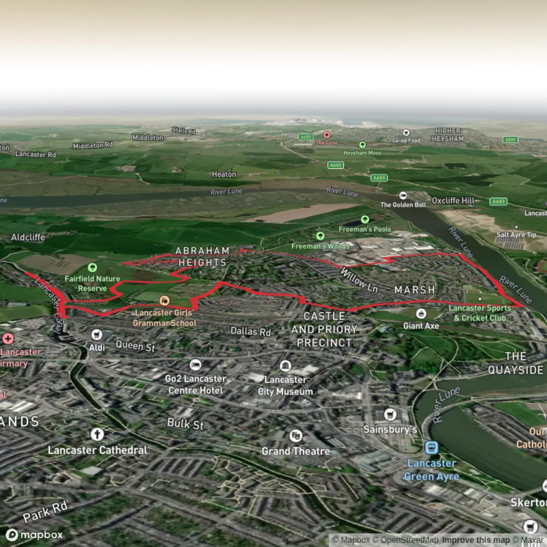 An image depicting the trail Cromwell road circiut and its surrounding area.