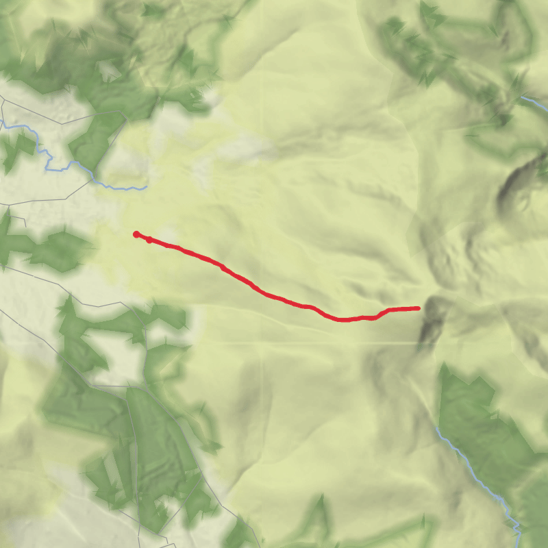 A map preview of the recording County Wicklow Running.