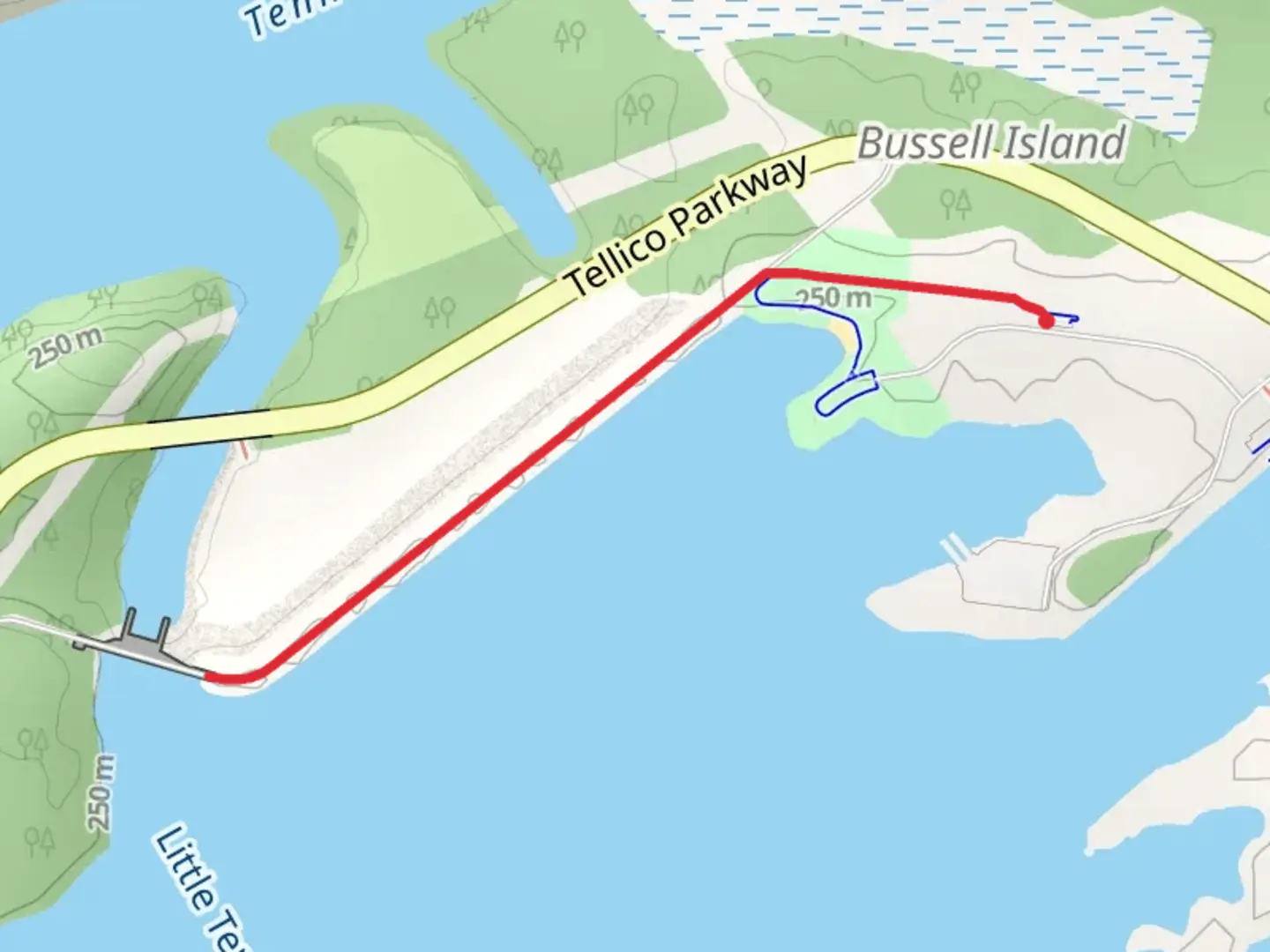 An image depicting the trail Bussell Island Walk and its surrounding area.