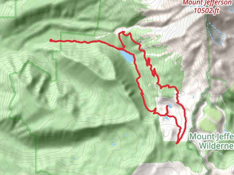 Pamelia Lake, Hunts Lake and Hanks Lake Loop via Pamelia Lake Trail