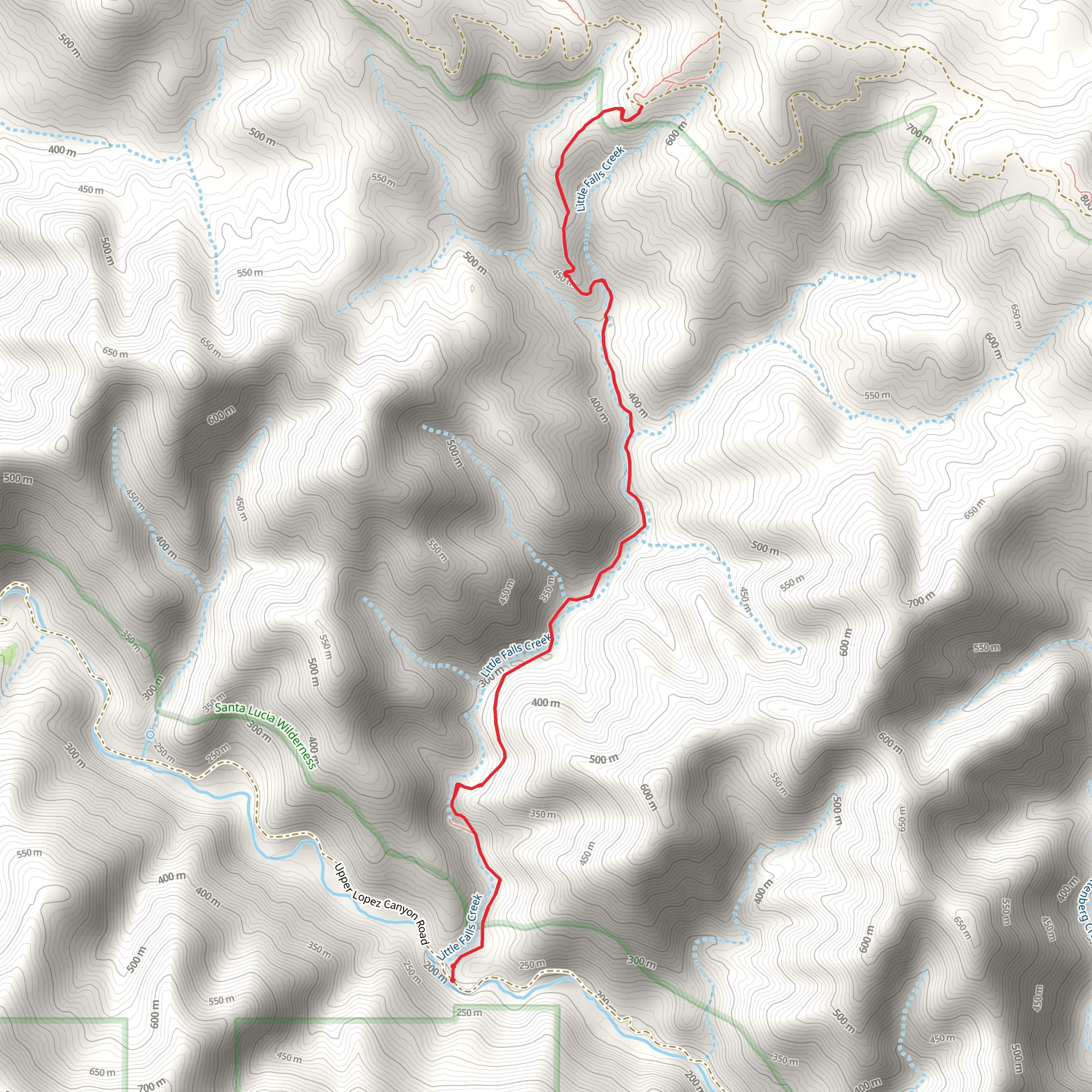 Little Falls Trail mobile static map