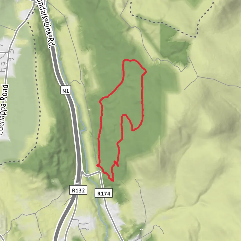 Ravensdale old walls mobile static map